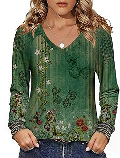 Blusas plisadas de manga larga para mujer, cuello en V, blusas tipo túnica casuales elegantes, ajuste holgado, ropa de trabajo de otoño 2025