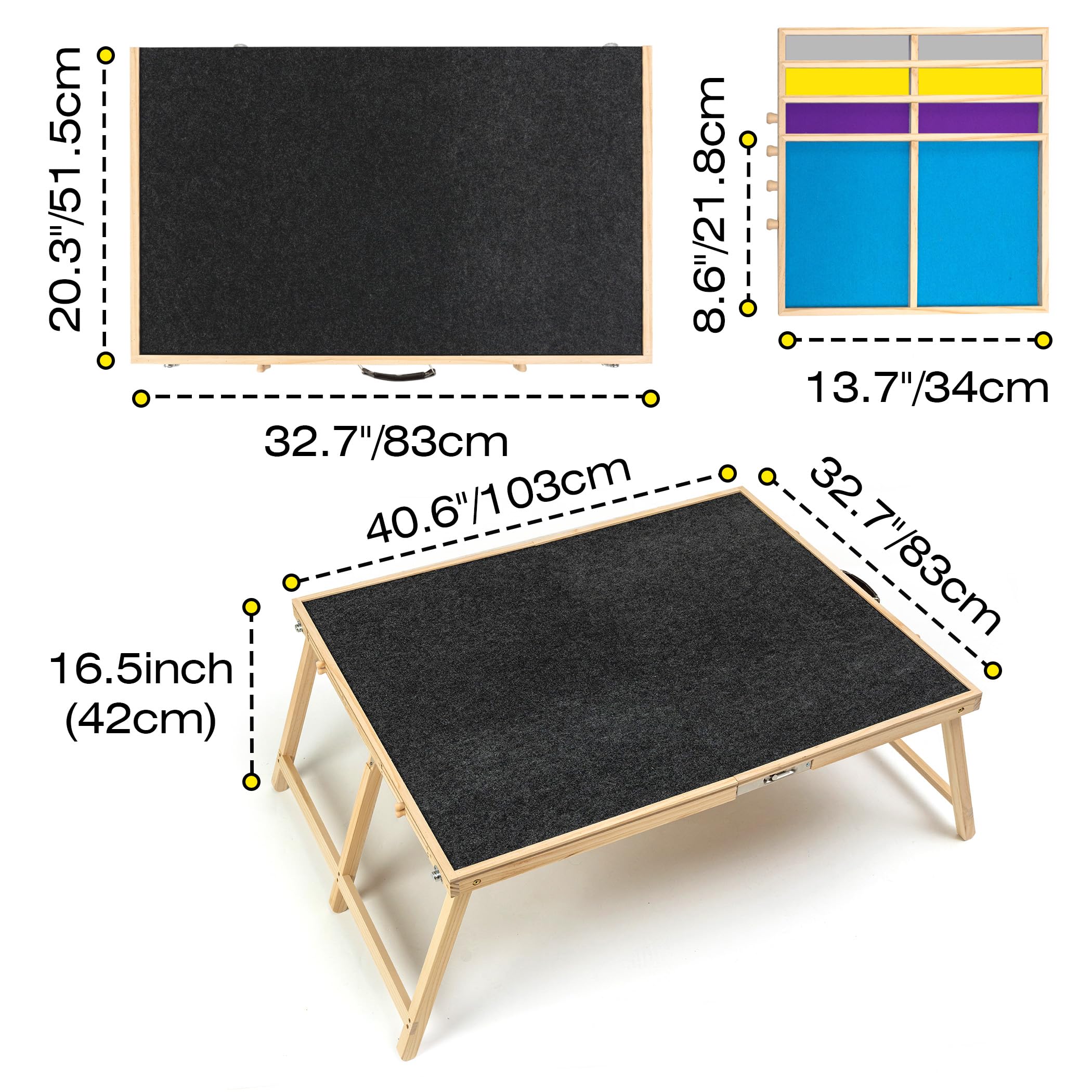 Tektalk Table de Puzzle Pliable de 2 000 pièces avec Couvercle, Plateau de Puzzle à 3 Angles d'inclinaison, Planche de Puzzle en Feutre Super légère et Portable avec 6 tiroirs de tri, Gris Clair Tektalk Table de Puzzle Pliable de 2 000 pièces avec Couvercle, Plateau de Puzzle à 3 Angles d'inclinaison, Planche de Puzzle en Feutre Super légère et Portable avec 6 tiroirs de tri, Gris Clair