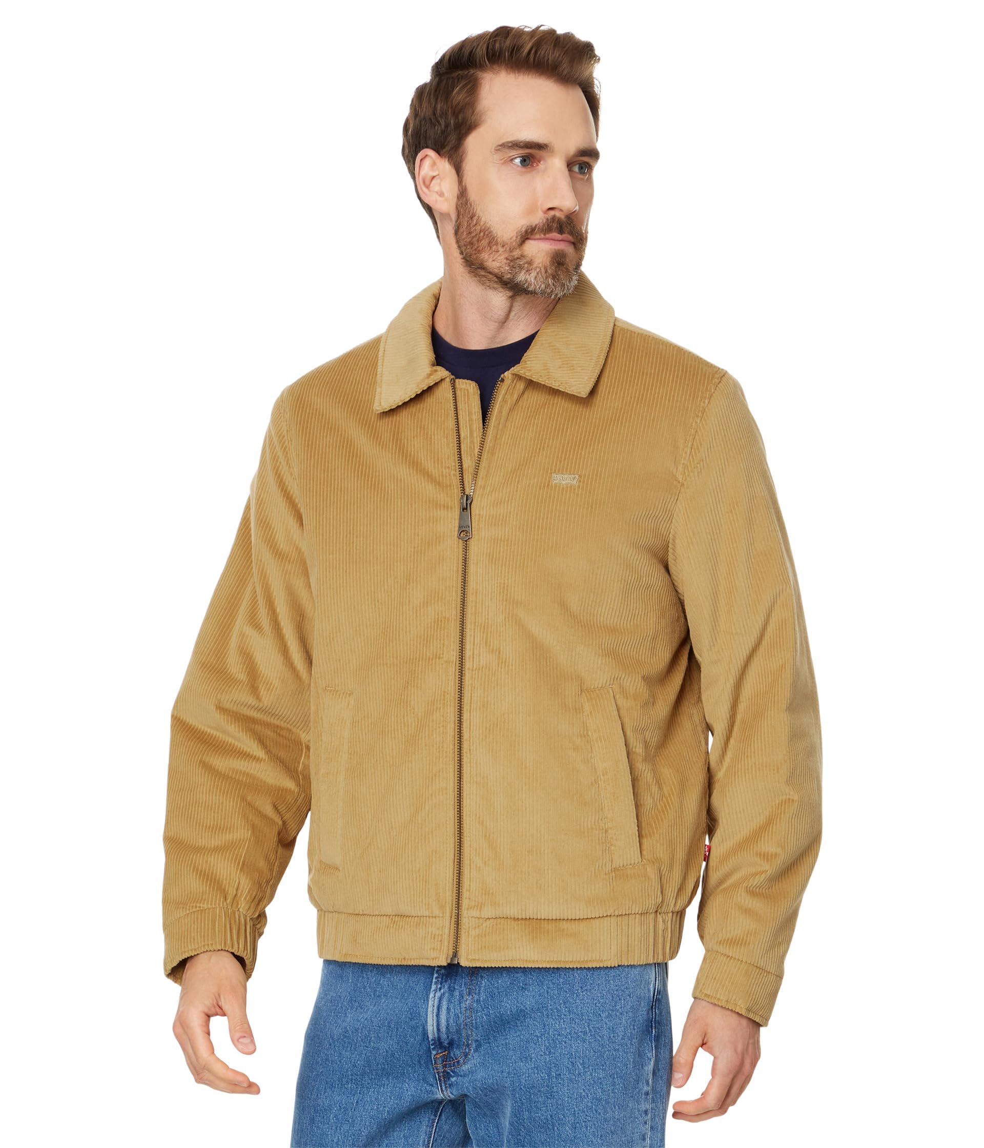 Levi's Men's Corduroy Bomber Jacket, Sand, M