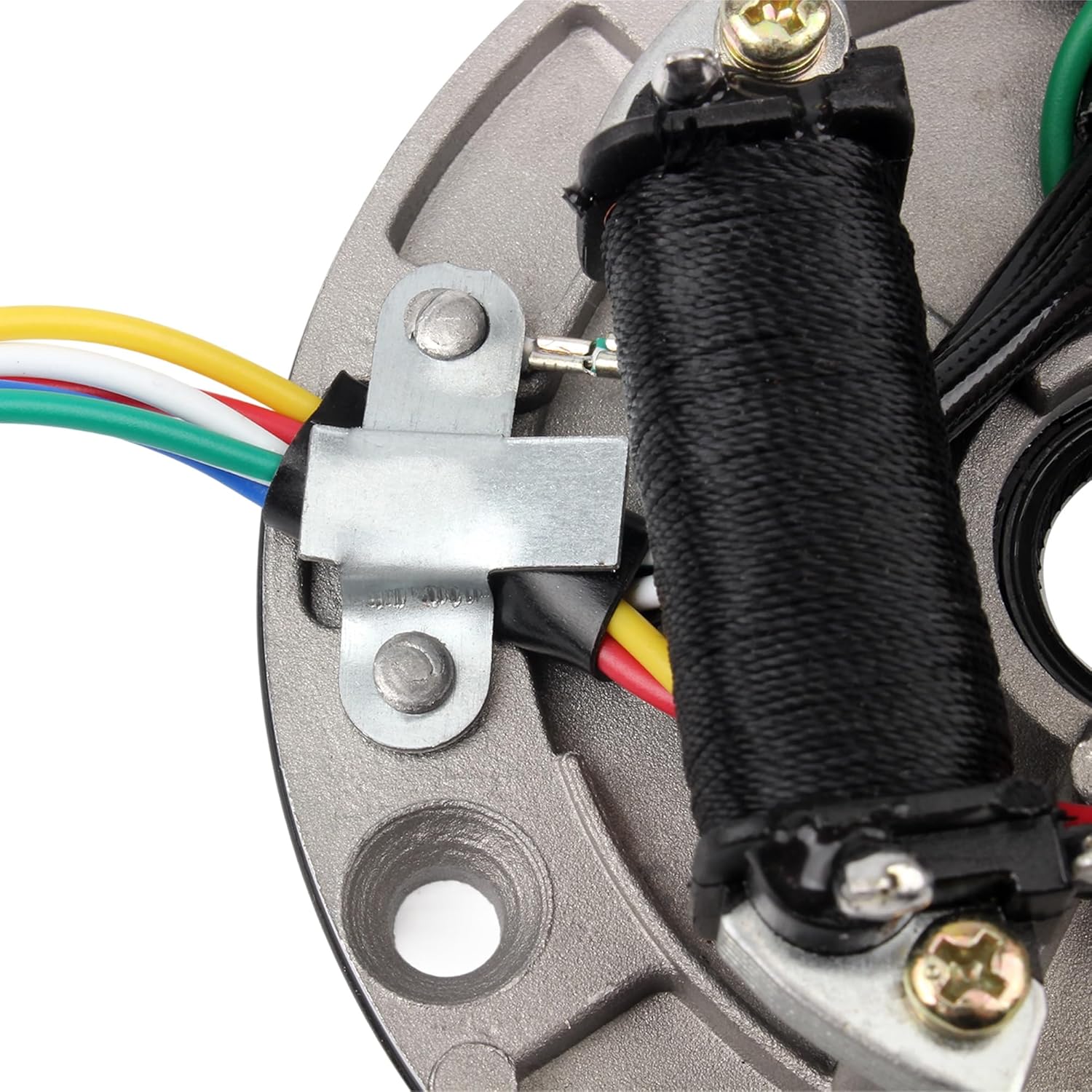 PowerMotor 2 Coil Ignition Magneto Stator Plate Assembly with Flywheel and Flywheel Puller Replacement for 90cc 110cc 125cc 140cc Taotao Kazuma SSR Baja Chinese Dirt Pit Bike ATV Quad 4 Wheeler