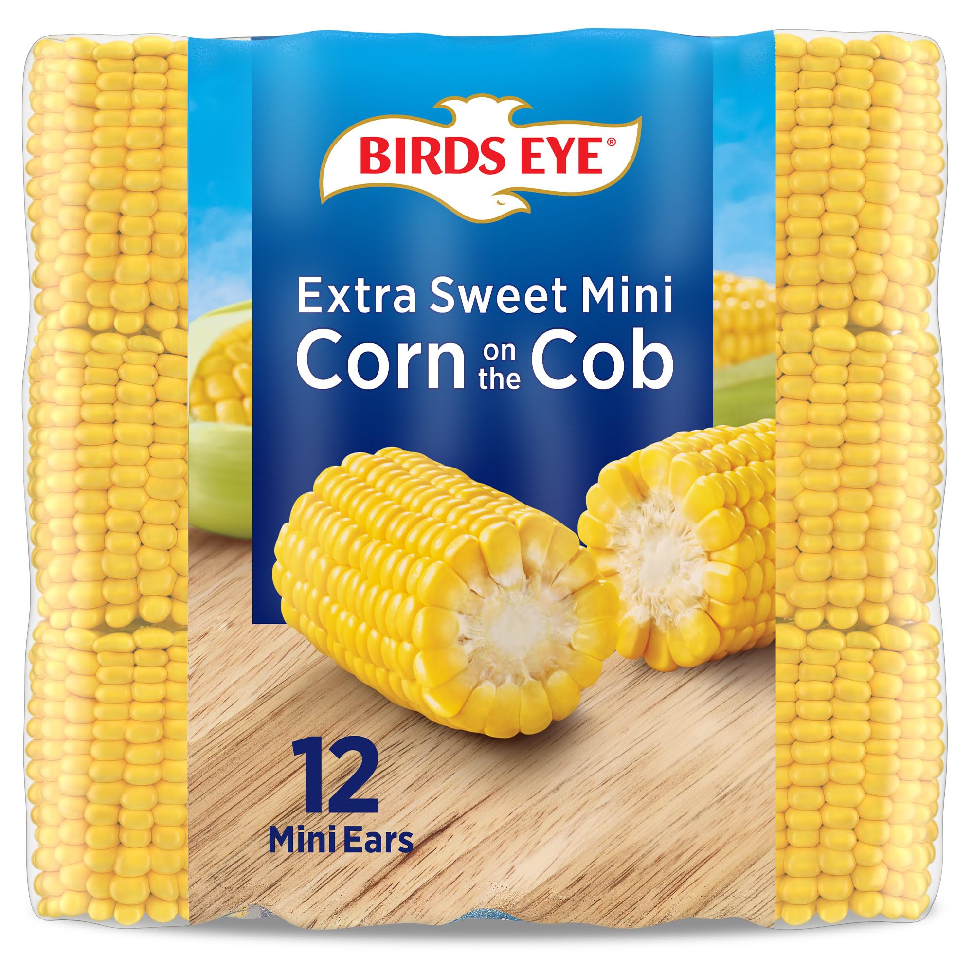 Birds Eye Mini Sweet Corn on the Cob Frozen Vegetable 12 Count