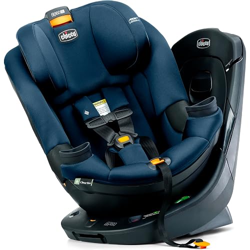 Chicco Fit360® SE ClearTex® Rotating Convertible Toddler Car Seat with 360 Degree Rotation for Rear-Facing and Forward-Facing Usage (No Infant Insert Included) | Stellar/Blue