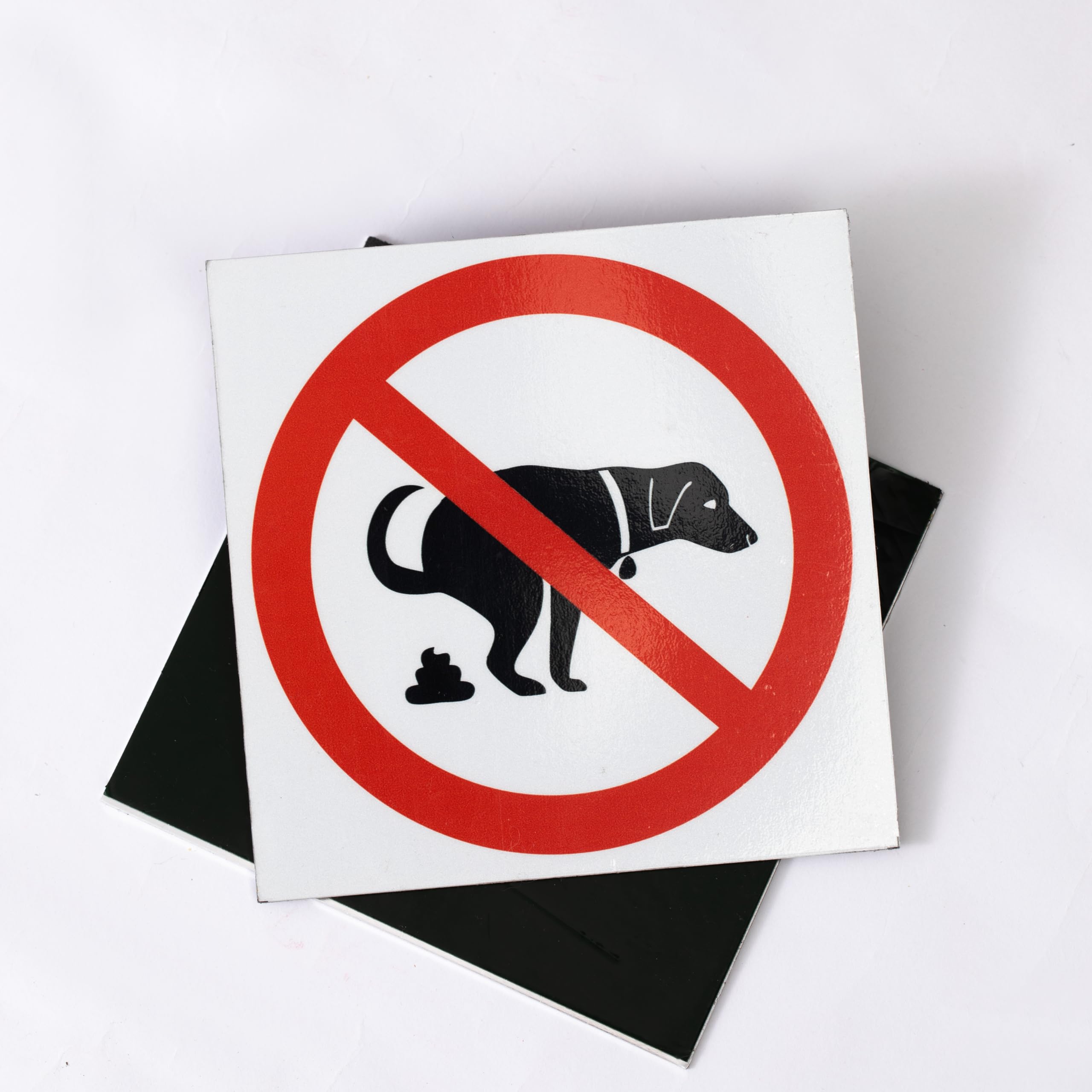 Cartello Divieto Di Accesso Per Cani | "Wir Müssen Draußen Bleiben" (Dobbiamo Stare Fuori) | Plastica Resistente 30x20 Cm | Per Negozi, Ristoranti