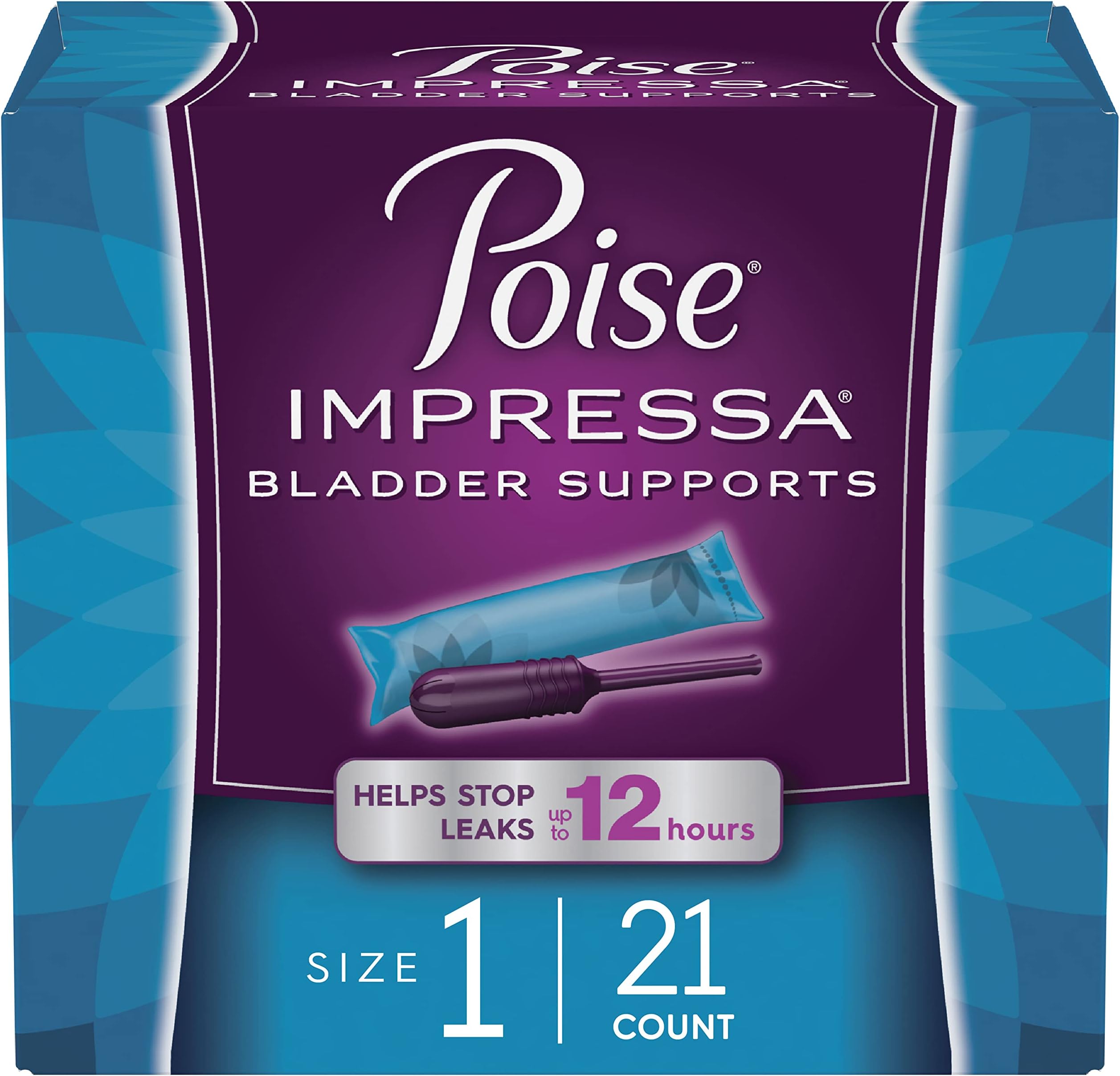 Poise Impressa 失禁 ブラダーサポート 膀胱コントロール用 サイズ1 21カウント