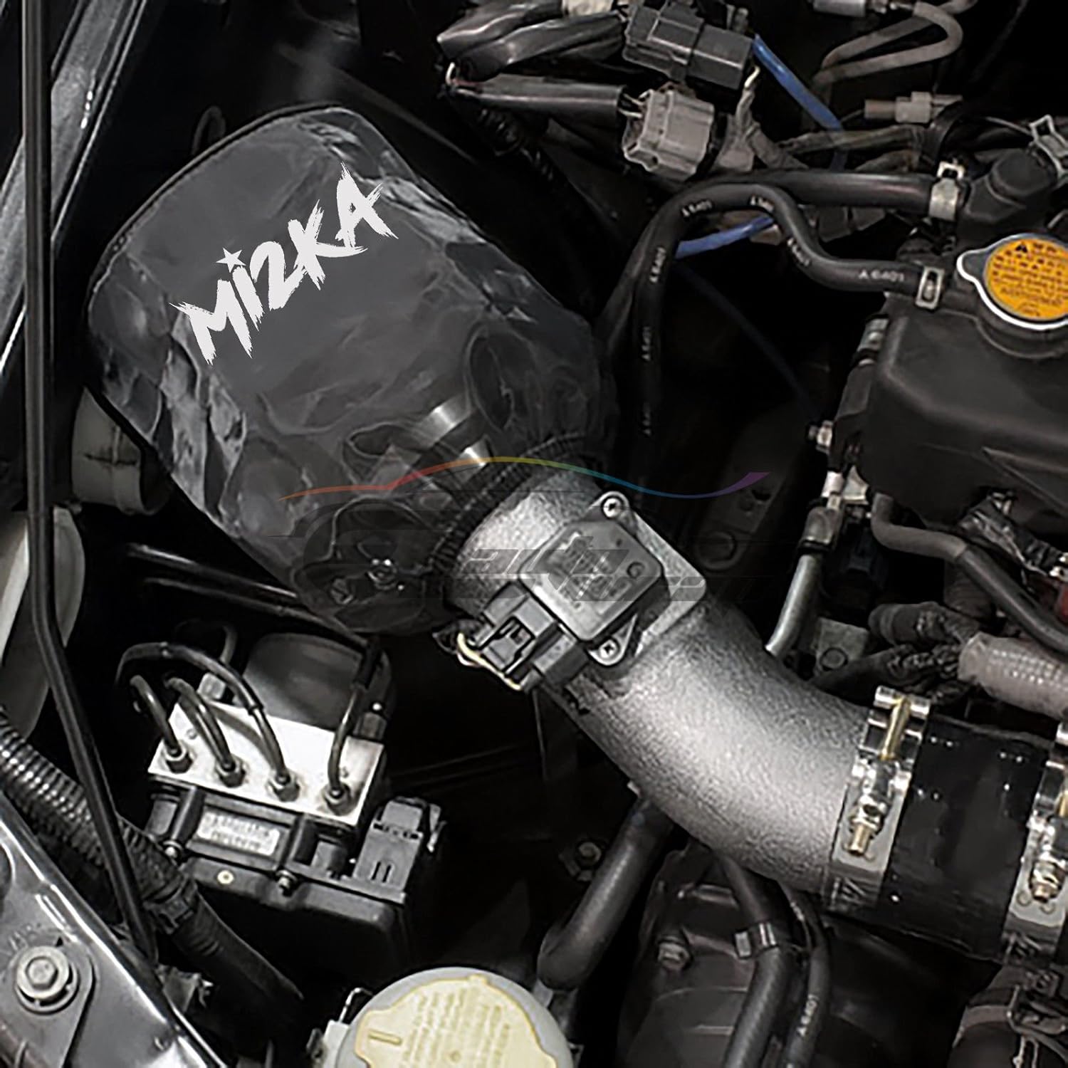 EZAUTO WRAP Red Engine Cold Air Intake Pre Filter Conical Cover Water Repellent Washable