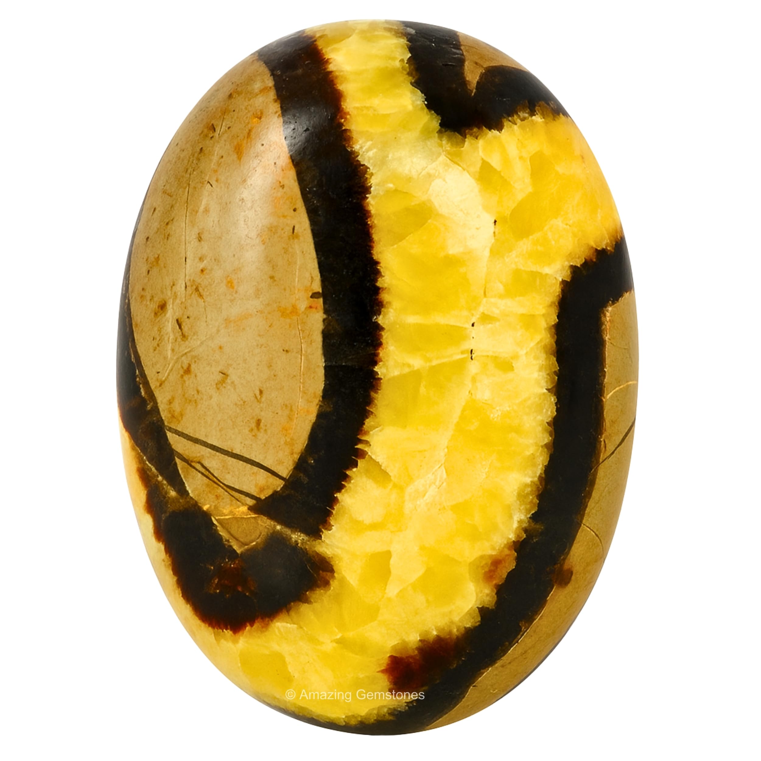 - Amazing Gemstone Septarian Crystals and Healing Stones - Large Palm Stone Crystals Piedra - Crystal for Good Luck, Balanced Positive Energy, Meditation - Unique Stocking Stuffers, Gifts for Women, Men