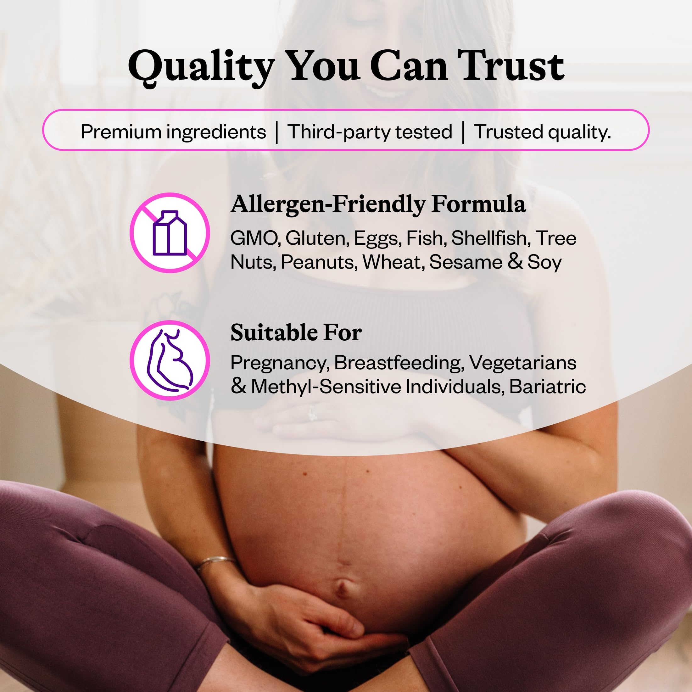 Seeking Health Optimal Prenatal MF - Digestive & Immune Support Supplement for Women - Pregnancy Support Supplement with Folate, Vitamin A, Ginger, & Vitamin B12-180 Capsules — Amazon image 5