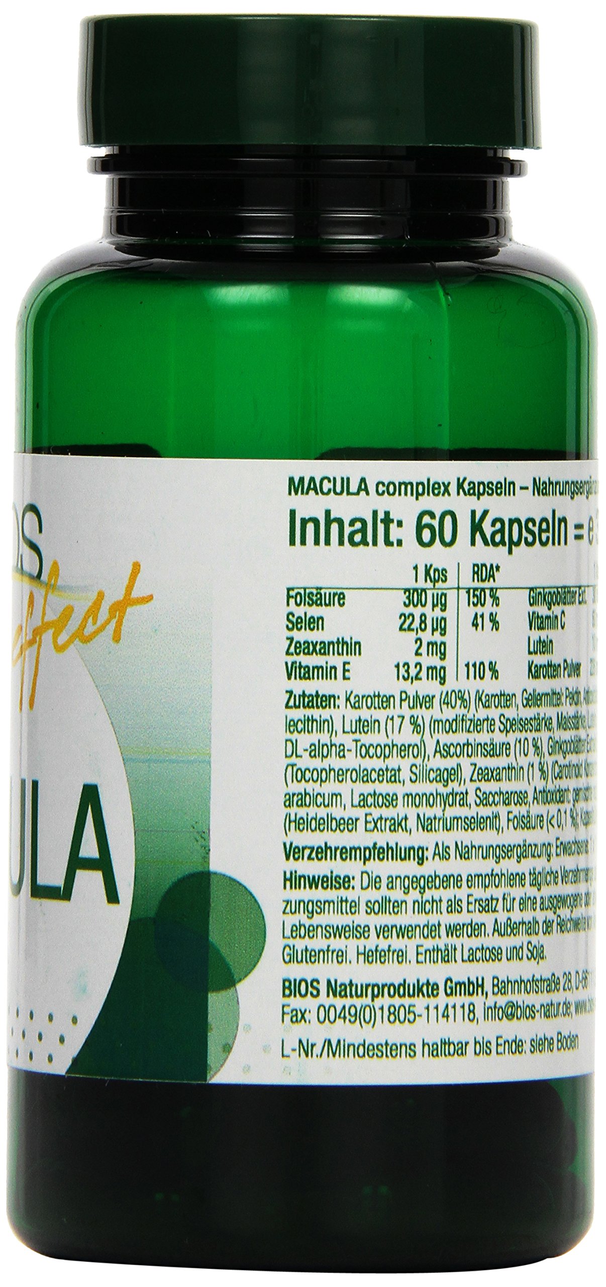Bios effect Macula complex, 60 Kapseln, 1er Pack (1 x 33 g)