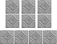 Vista 6 de ECYC Ltd 10 paneles de pared de espuma 3D autoadhesivos de 13.78 x 13.78 x 0.12 pulgadas, paneles de pared de flores 3D para despegar y pegar