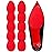 CZBYXA12 Red Bottom Shoe Sole Protector Compatible with Christian Louboutin Heels | Non-Slip Sole Pads for Shoes | Anti-Slip Grips for Shoe Bottom Repair, Protection & Traction(Red,4.3x3.0 TF 10Pcs)