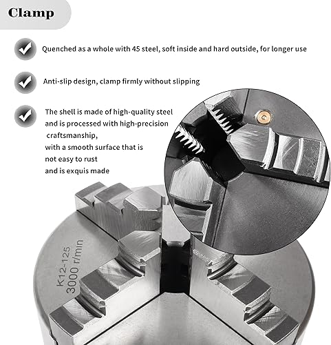Miniatura 3 de RATTMMOTOR Portabrocas de espuma K12-4.921in con llave de portabrocas para máquina de grabado CNC Roter