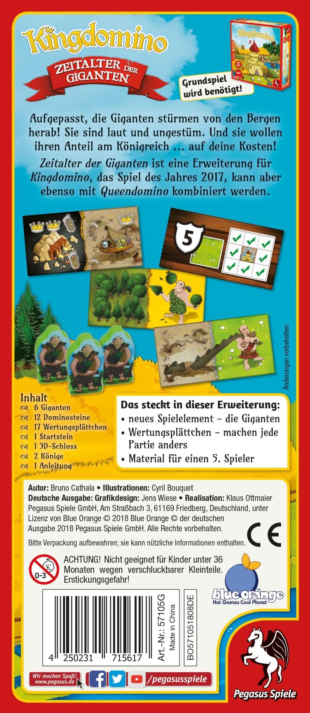 Pegasus Spiele 57105G - Kingdomino Zeitalter der Giganten (Erweiterung) – Ansicht 4