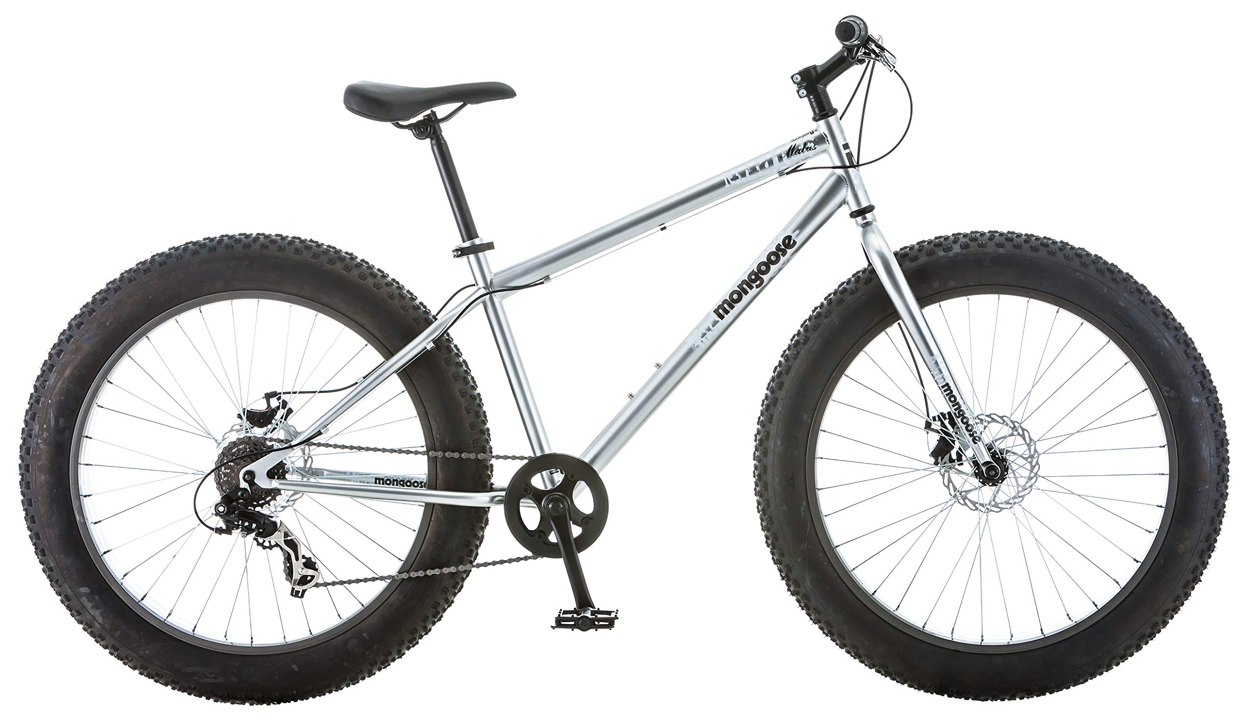 Mongoose Malus Adult Fat Tire Mountain Bike, 26Inch Wheels, 7Speed