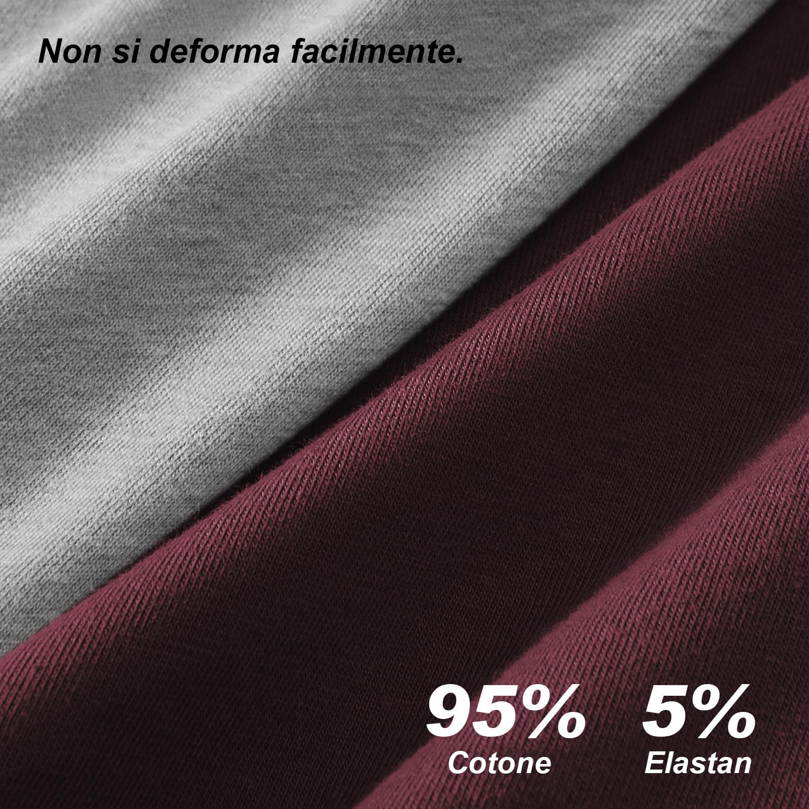QINCAO Boxer Uomo, a Confezioni di 6 Pezzi, Mutande Uomo, Boxer Uomo Cotone Senza Logo.
