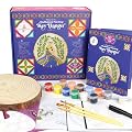 Kalakaram DIY Madhubani Key Hanger Painting Kit | Indian Ethnic Art Form | Educational & Creative DIY Kit For Kids,Multi