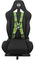Vista 3 de OpenWheeler Racing and Flight Simulation Cockpit Four Point Harness. Virtual Reality add-on. Green