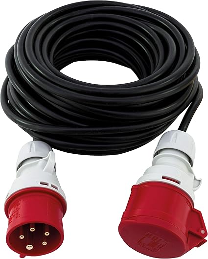 Krachtstroom kabel 400 volt 32 Amp. met 2 CEE From 32 Amp. stekkers