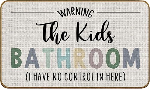 Miniatura 10 de Tapete de Puerta de Baño para Niños, Tapete de Bienvenida de Baño para Niños, Tapete de Puerta Antideslizante para Habitación de Niños y Niñas