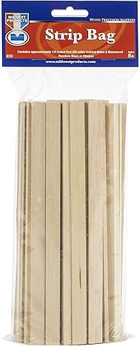 Miniatura 2 de Midwest Products Co. Bolsa económica de tira de madera, balsa y tilo
