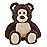 Bearington Lil\' Beau Teddy Bear Stuffed Animal - 7 Soft Brown Stuffed Bear Plush Toy with Floppy Body and Classic Design - Washable, Cute Plushies for Kids Boys and Girls - Adorable Gift