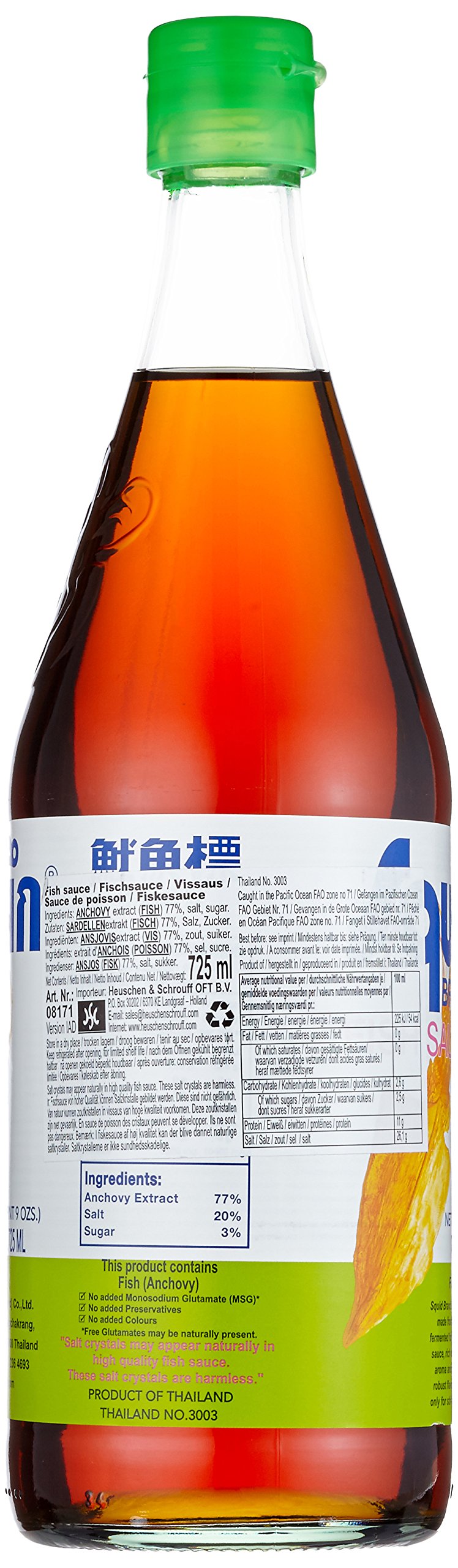 Squid Fischsauce A-Qualität, 12er Pack (12 x 725 ml)