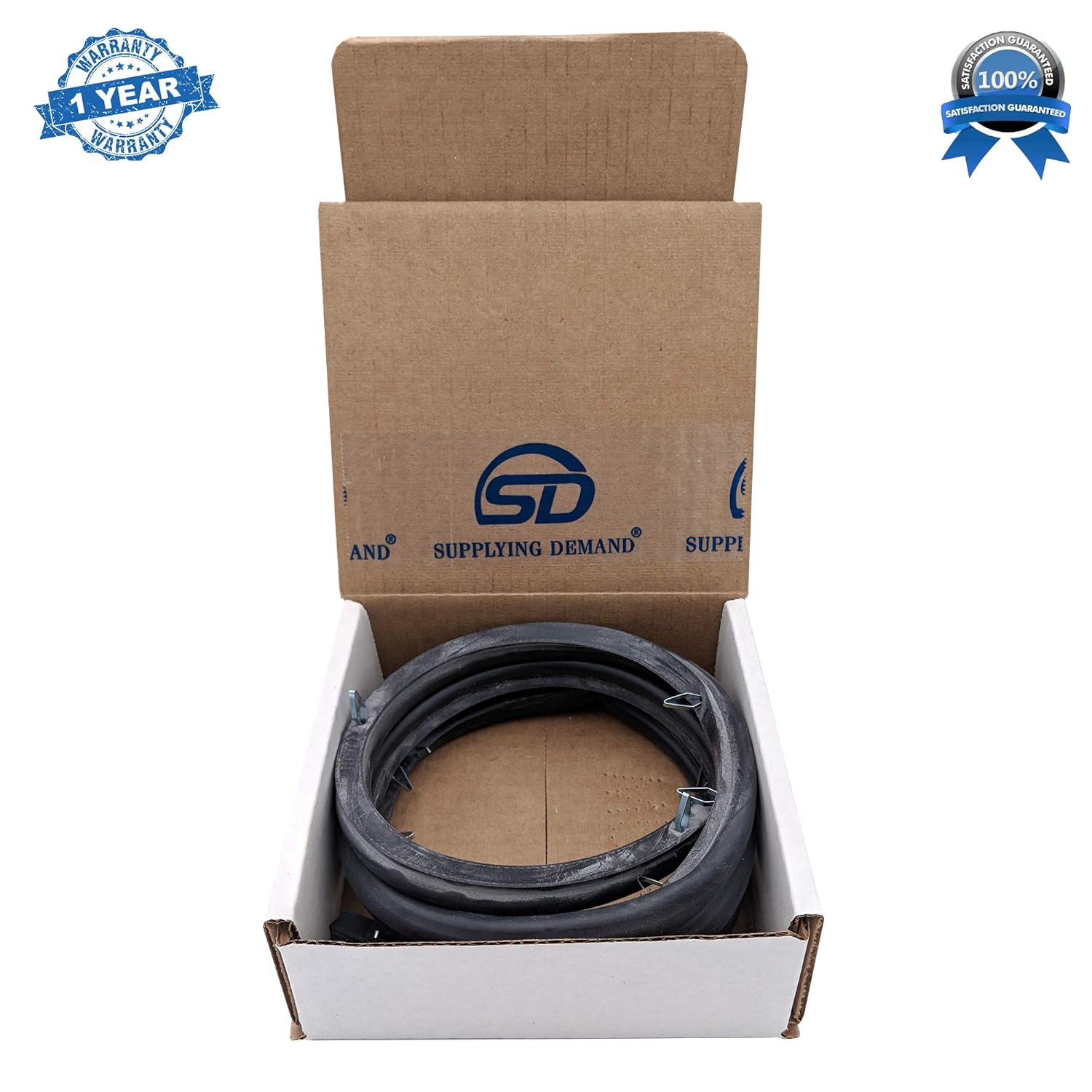 Supplying Demand 316239700 833130 Range Oven Door Seal Gasket Replacement 50-1/2 Inches 12 Clips Model Specific Not Universal