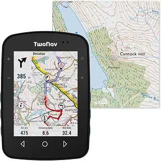 TwoNav Terra + Great Britain Topo map, GPS bike computer with 3.7-inch wide screen for mountain, hiking, MTB, bicycle with maps included | Best MTB GPS of 2023 according to World of MTB