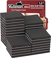 Vista 1 de Yelanon Almohadillas Antideslizantes para Muebles - 32 piezas de 1.5" Agarraderas para Muebles para Pisos de Madera Dura, Antideslizantes para Patas