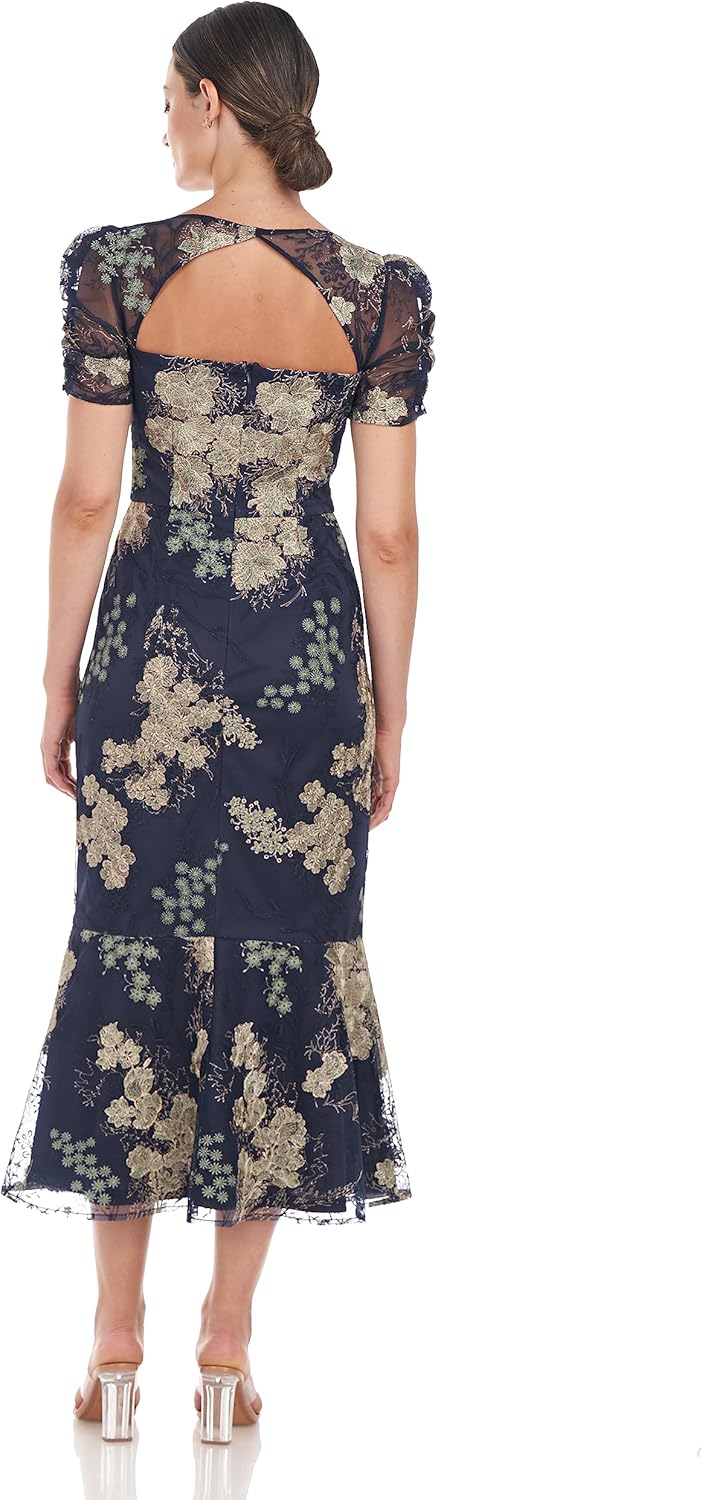 JS Collections Womens Hope Flounce Tea Length DressDress - Image 4