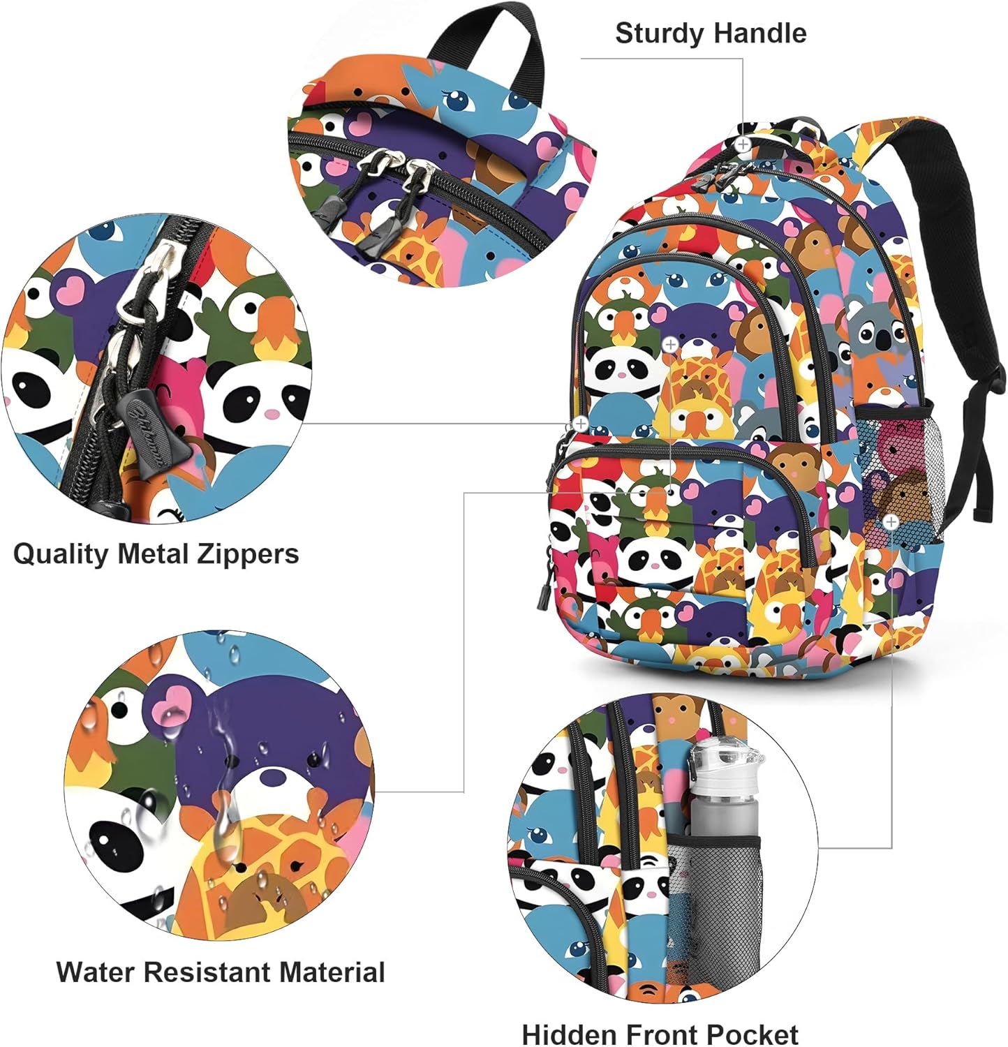 rickyh style Lightweight Elementary Durable Backpack Student Kids Waterproof Backpack