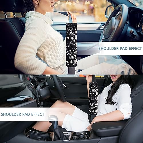 Miniatura 5 de MOONET Protector de cinturón de seguridad para automóvil, protector de hombro, suave y agradable al tacto, funda universal para cinturón de