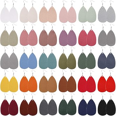 18-32 Pairs Tassel Earrings Set with Colorful Tassel Long Layered Dangle Hoop Tiered Thread Earrings Set for Women Jewelry Fashion and Valentine Birthday Party Gift