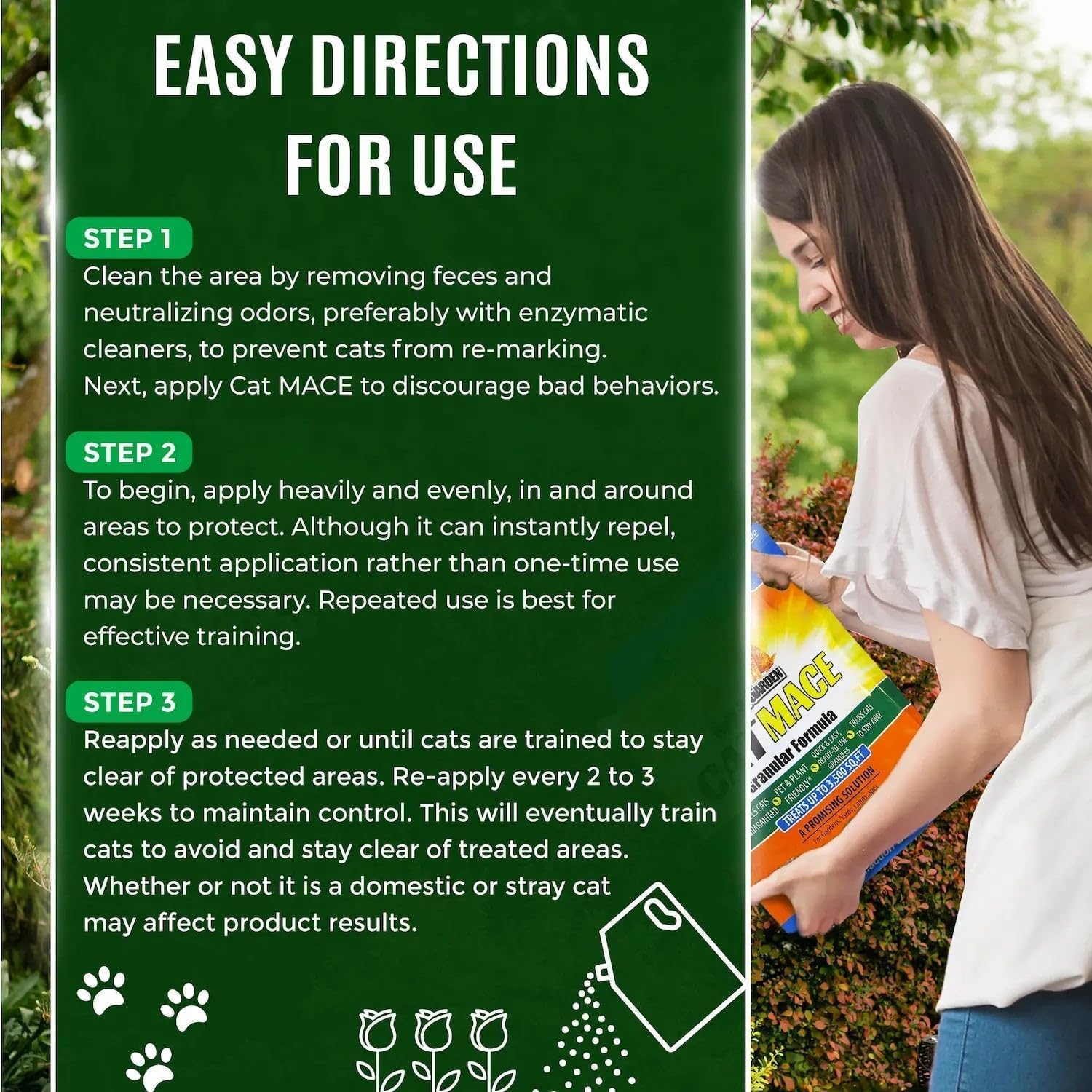 Nature's MACE Cat Repellent 6 Pound Cat Granular & 1 Gallon Ready-to-Use Spray