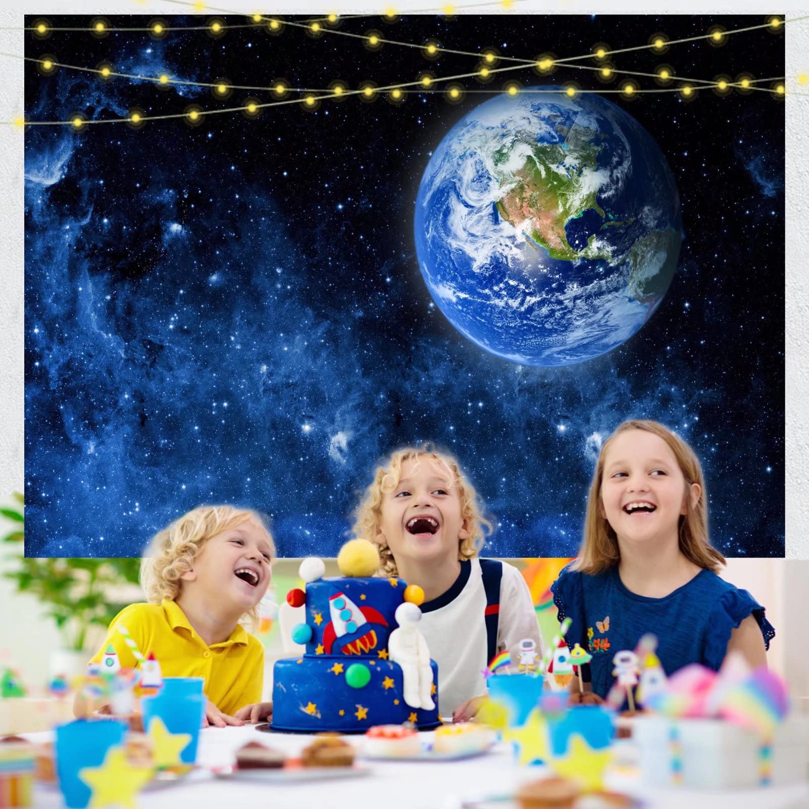 Weltraum-Fotohintergrund 3x2,4 M – Galaxie Motiv Für Kinderfotos, Geburtstag, Fotobox
