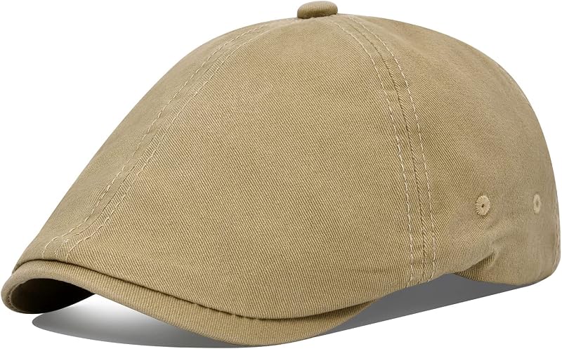 Cotton Washing Flat Cap Cabbie Hat Gatsby Ivy Irish Hunting Newsboy
