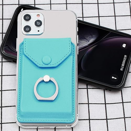 Miniatura 6 de YUNCE Soporte de anillo RFID para teléfono celular - Soporte de billetera para iPhone, Android y todos los teléfonos inteligentes - Soporte adhesivo