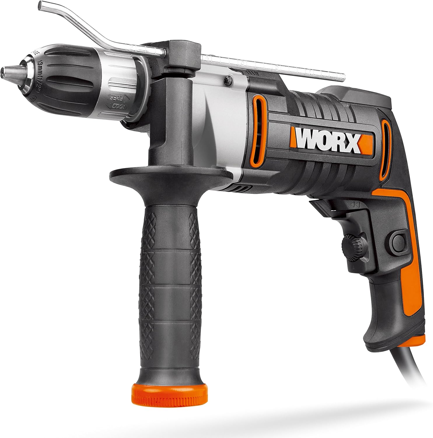 WORX - Impact drill 810W - WX318 - φ13mm (Variator, adjustable handle, supplied with drill bits)