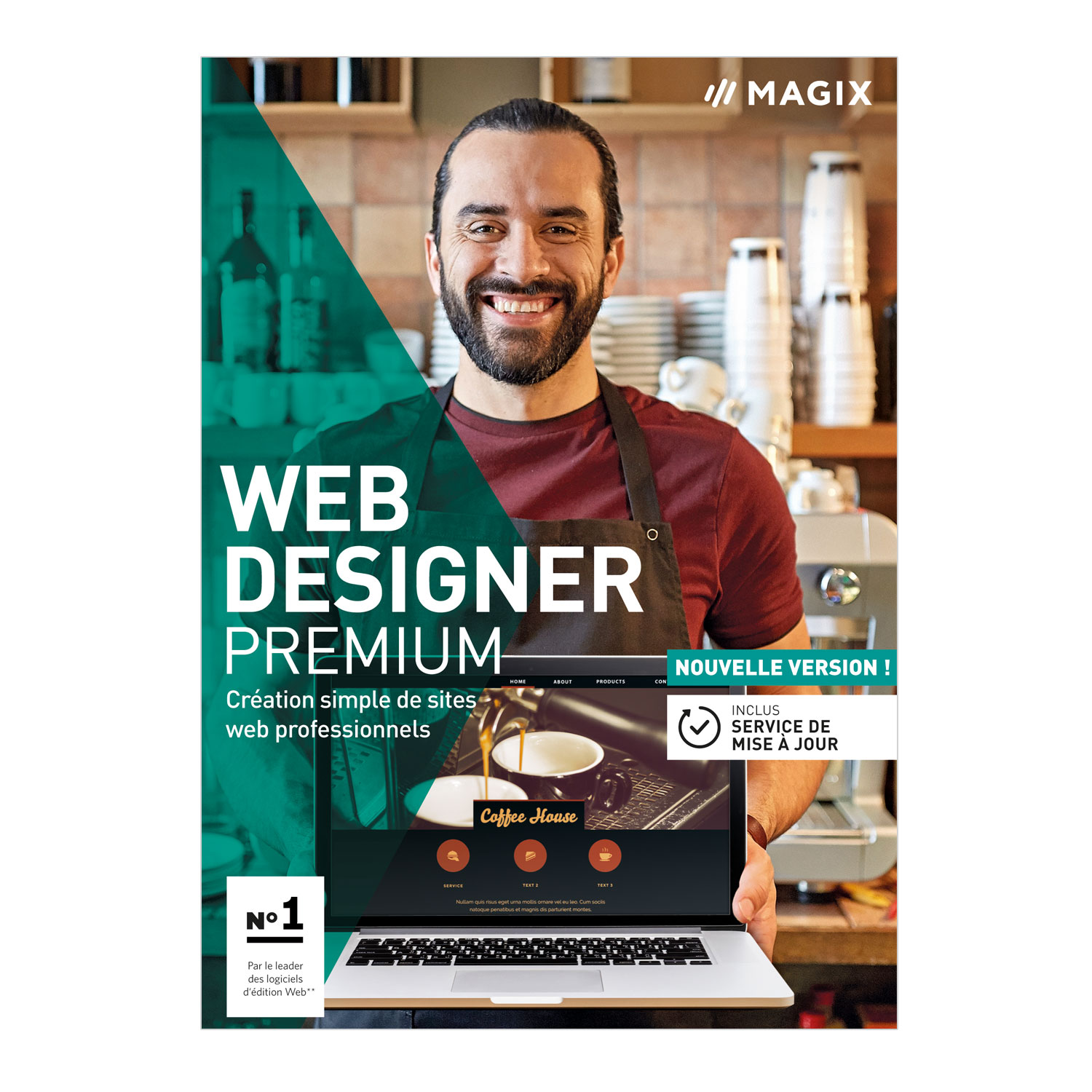 MAGIX Web Designer Premium – 15 – La création simple de sites web professionnels [Téléchargement]