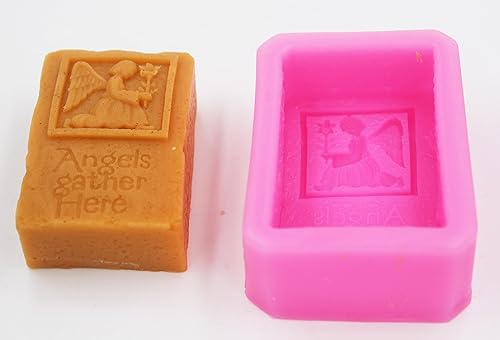 Miniatura 5 de Ángeles aquí 0980 Craft Art silicona jabón molde Craft Moldes Bricolaje hecho a mano jabón moldes