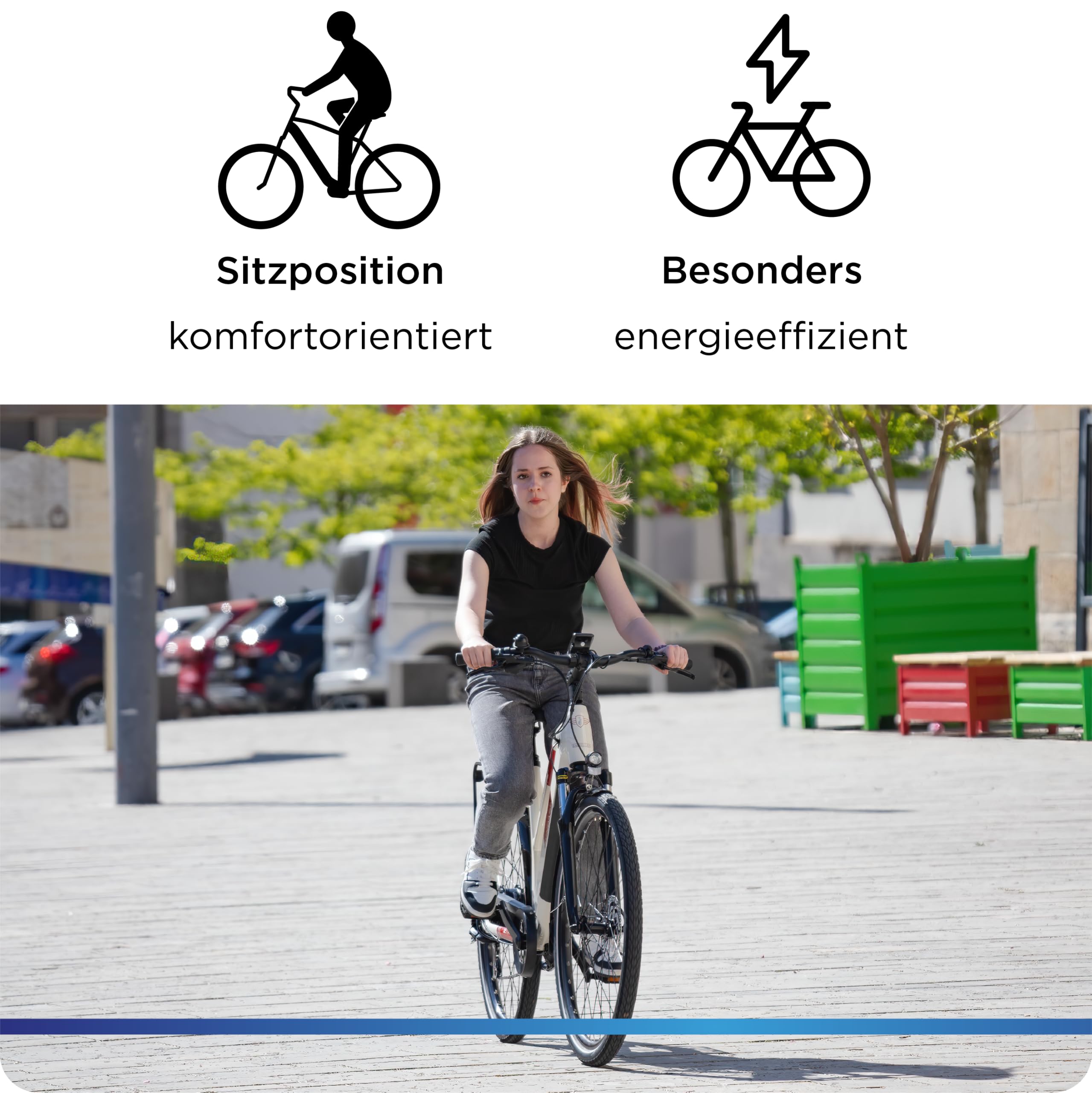 ZÜNDAPP Ebike Damen 28 Zoll Trekkingfahrrad | E Bike 8 Gänge 165-190 cm Elektro Fahrrad | E-Bike Elektrofahrrad mit hydraulischen Scheibenbremsen | Z810