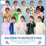 MICHLEY Sac de couchage bébé avec jambes manches longues Portable sac de couchage pour les garçons filles 3-4T, Petit lapin, bébé en bas de gamme, 9 Months-6T, Conceptions animales, Flanelle, Lave-linge en machine