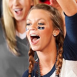 Rico Industries NFL Football Houston Texans Peel & Stick Temporary Tattoos - Eye Black - Game Day Approved!