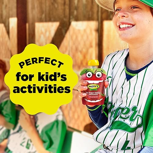 Miniatura 8 de Mott's Puré de manzana sin azúcar añadido, bolsa transparente de 3.2 onzas, 12