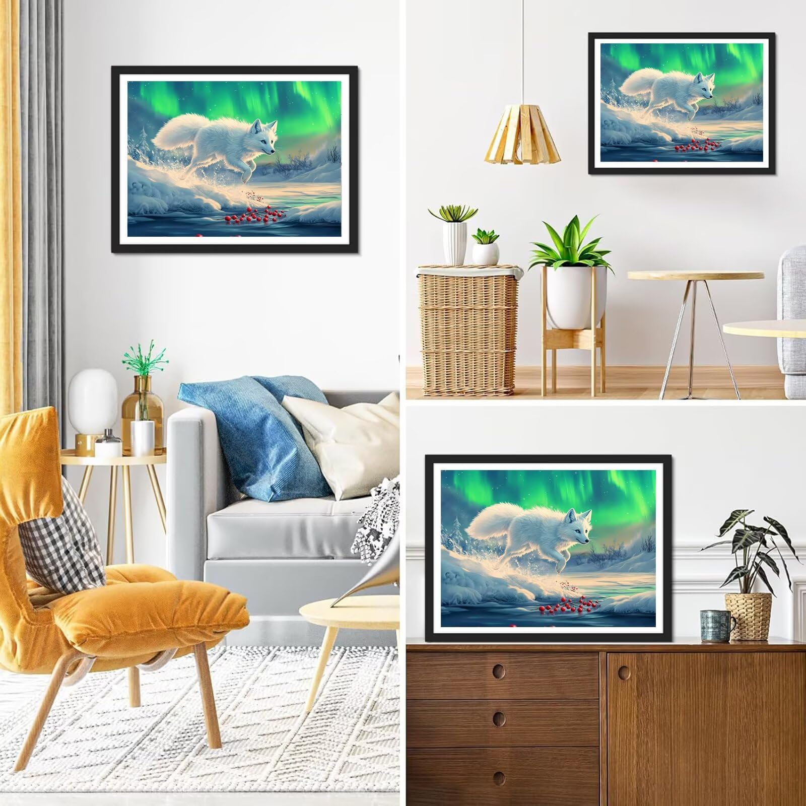 Diamond Painting Aurora, 5D Diamond Painting Erwachsene 70x90cm qw1-669