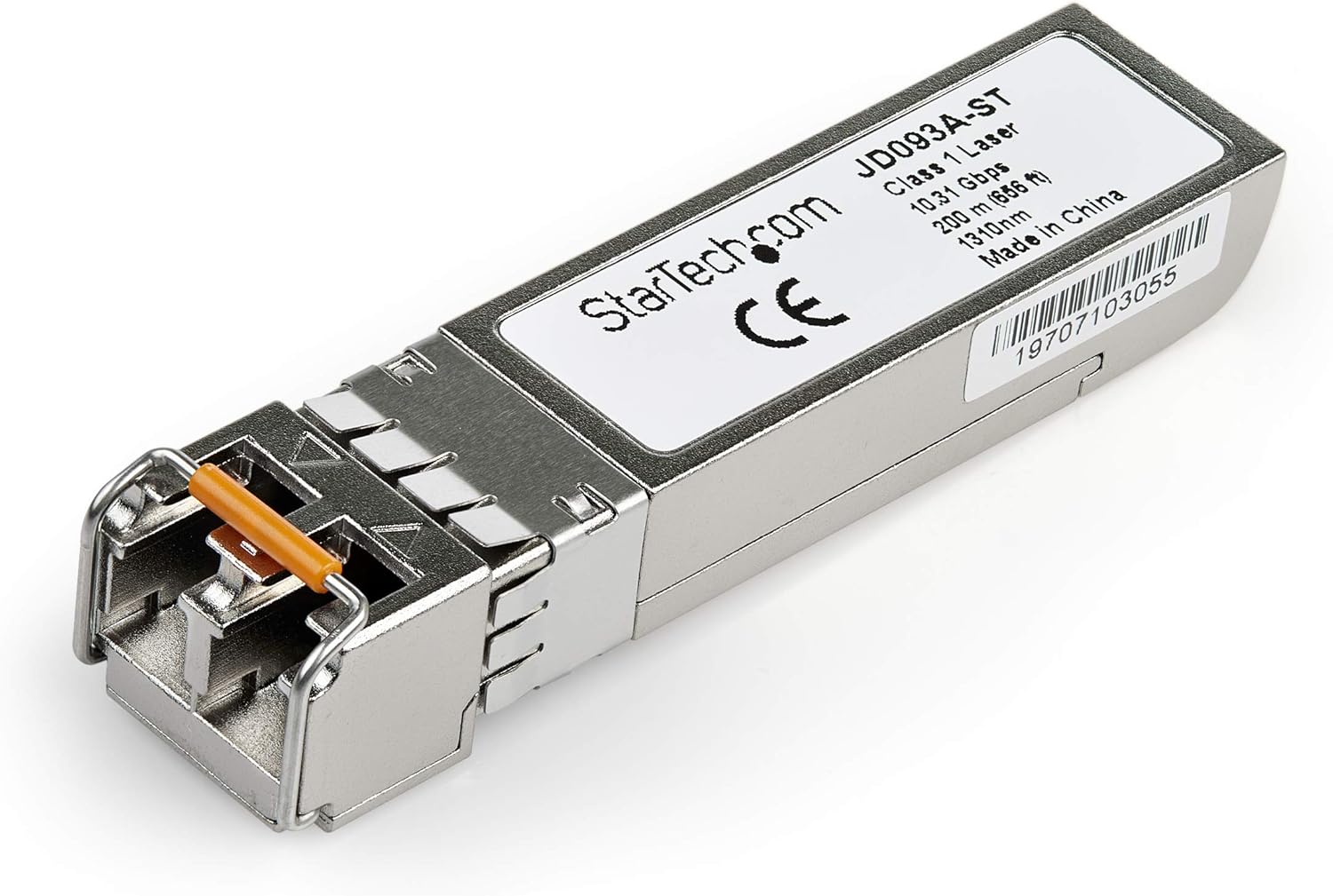 StarTech.com HPE JD093A Compatible SFP+ Module - 10GBASE-LRM - 10GbE Multi Mode (MMF) Fiber Optic Transceiver - 10GE Gigabit Ethernet SFP+ - LC 200m - 1310nm - DDM HPE 5500G, 3800, 2620 (JD093A-ST)