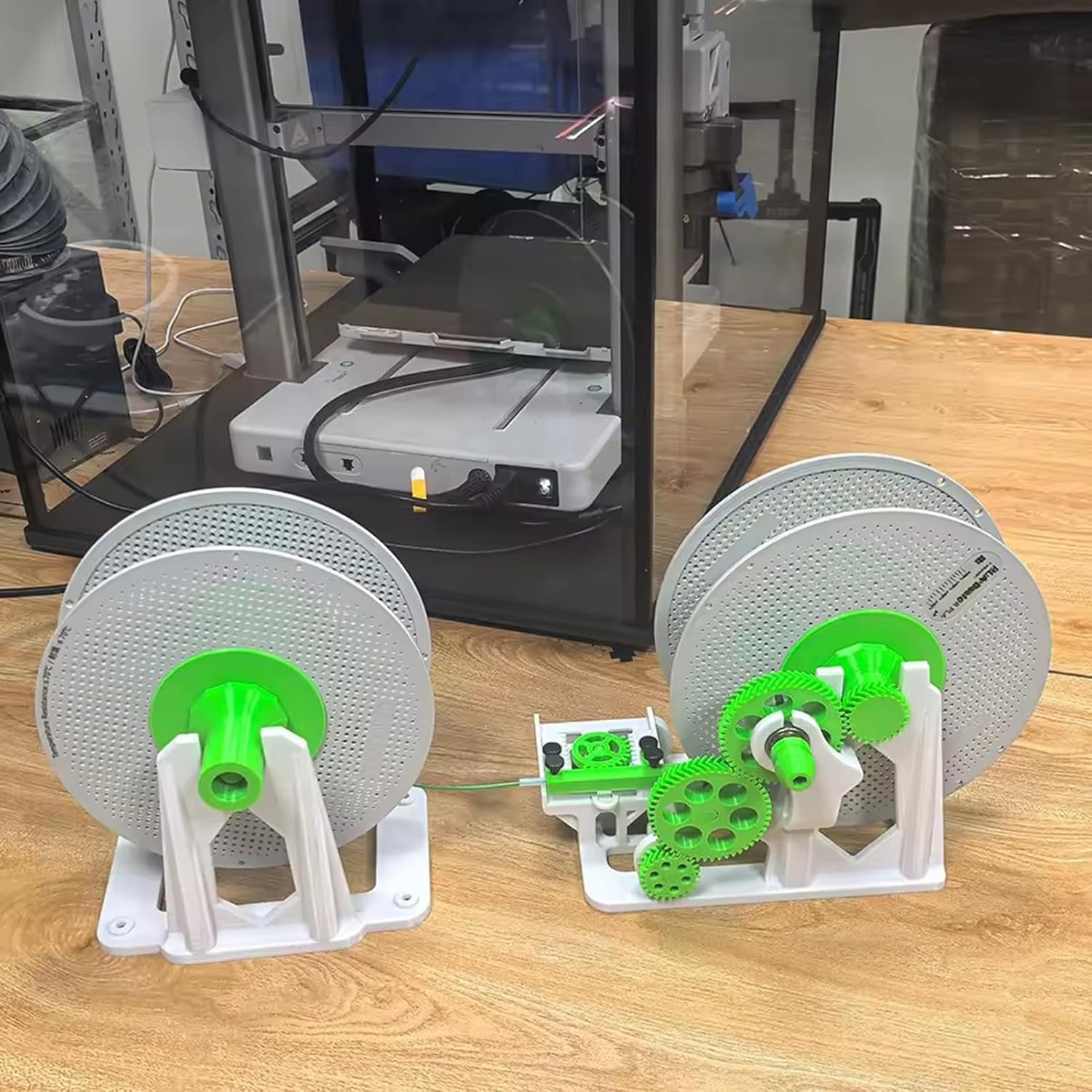Hand-Cranked 3D Printer Filament Respooler - 1KG Filament Spool Winder Manual Spool Rewinder for PLA/PETG/ABS/TPU/Nylon, Efficient Winding Prevents Tangling