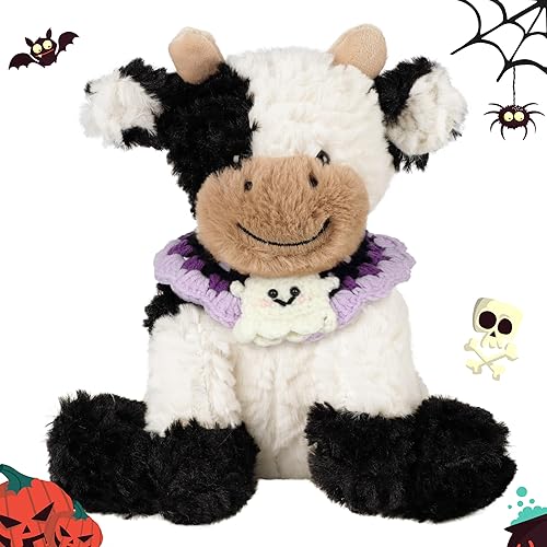Miniatura 11 de Hopearl Adorable Juguete de Vaca de Peluche Flácido Ganado Lechero Suave Animal de Peluche Lindos Regalos de Cumpleaños para Niños Niñas Niños