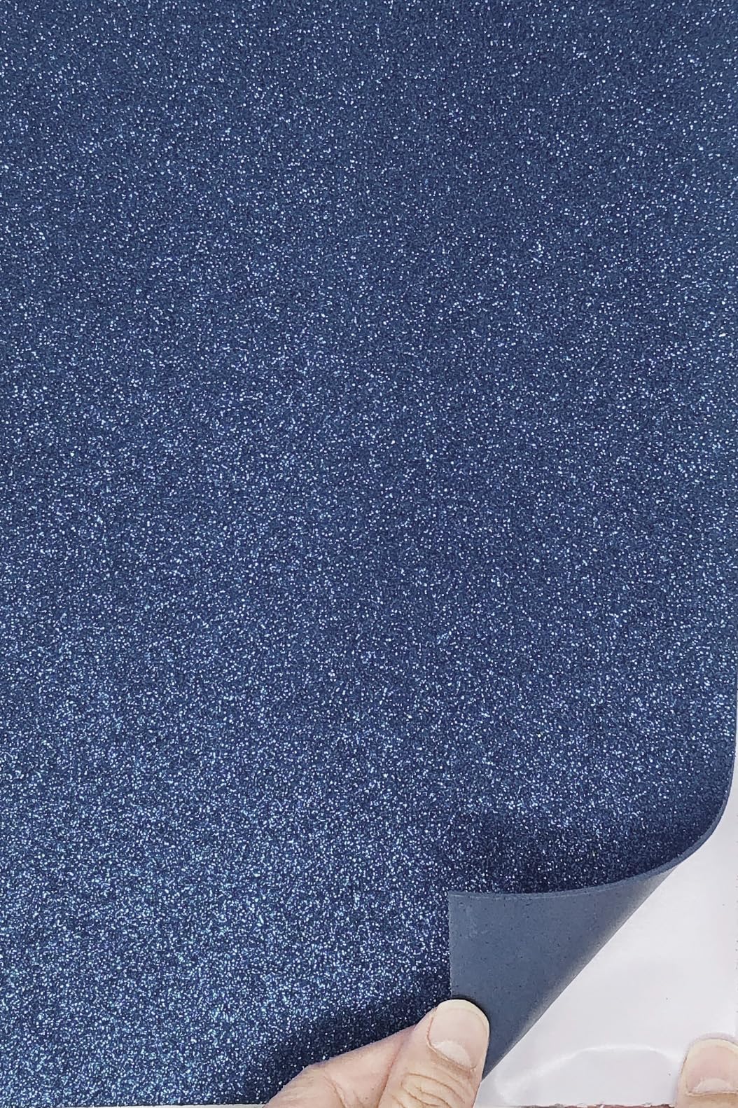 Allgala 12 Pack Glitter EVA Foam Paper 8 x 12inch Sheets-Navy Blue Color Self-Adhesive - Perfect for Kids Art Craft Projects and Classrooms or Cosplay DIY Cutters Card Party Decoration-image-3