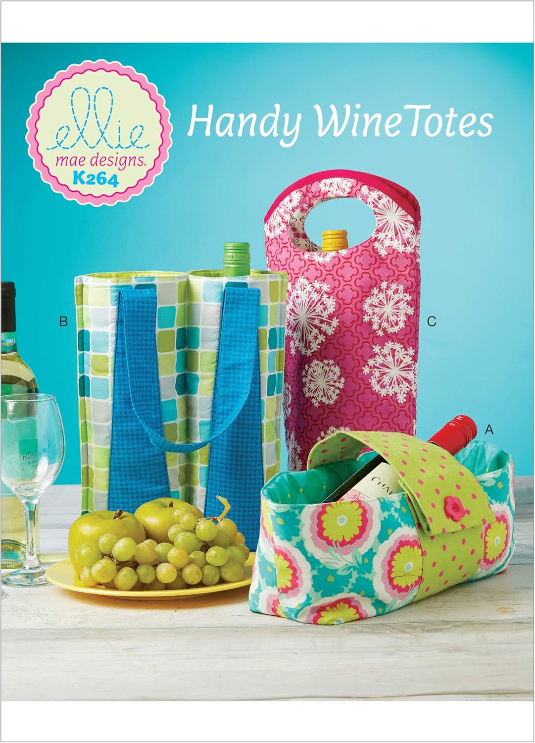 4 bottle wine tote pattern