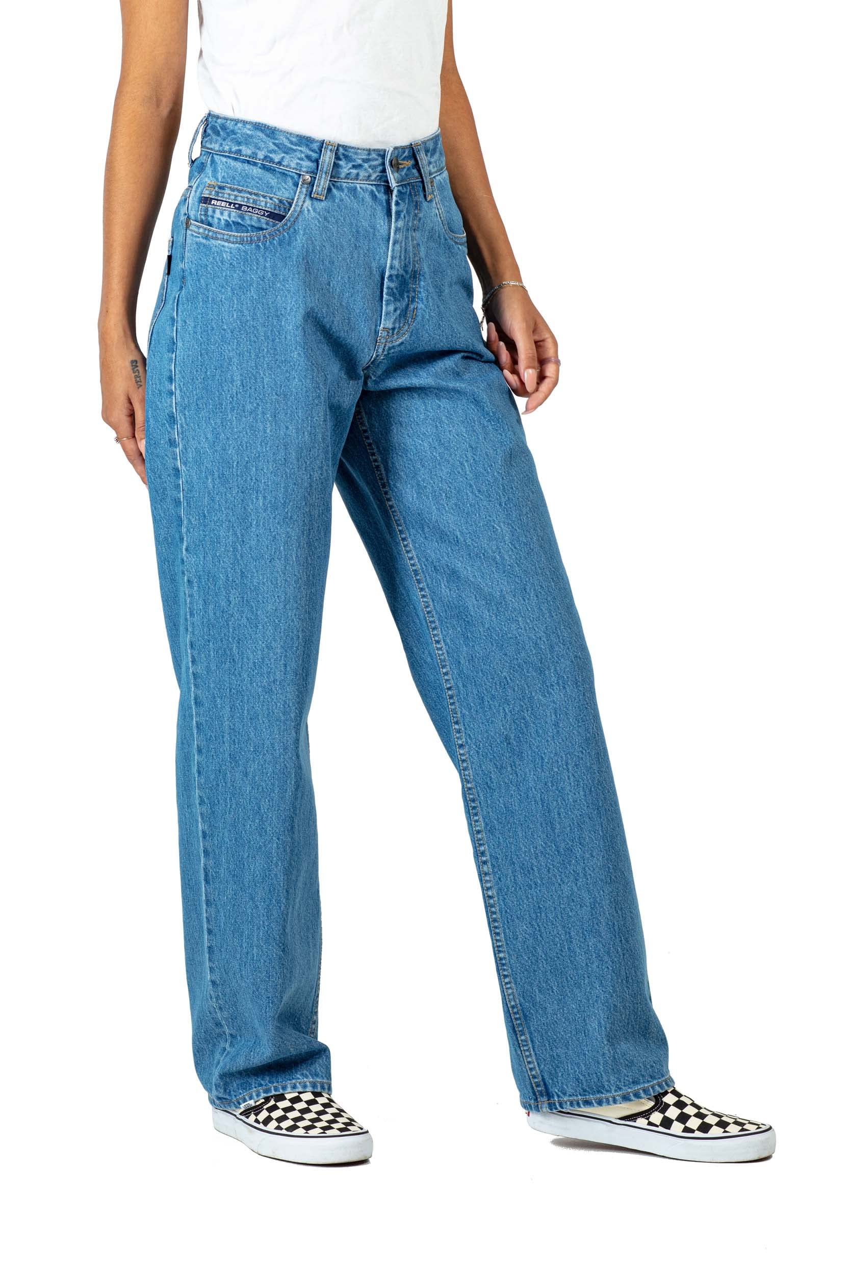 REELL Baggy Jeans Origin Mid Blue Product Description: Herren, Größe 31/32